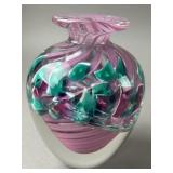 Vintage Signed Chip Jones Art Glass Sculpture/Vase