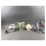 Lefton Hand Painted Pitcher, Cookie Press & More