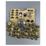 Vintage Military, Detroit Police Insignia & More
