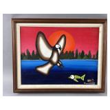Framed/Signed Anishinaabe Woodland Art