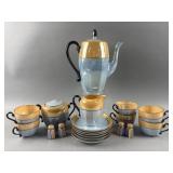 1930ï¿½s Art Deco Victoria Lusterware Coffee Service