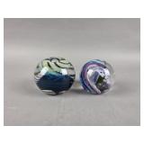 Botman, & Williams Signed Glass Paperweights