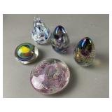 Glass Paperweights C. Rexroad, Glass Eye Studios