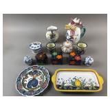 Hand-Painted Majolica Deruta Pottery Lot
