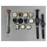 14 Vintage Wristwatches - Timex, Fossil & More