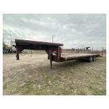 1992 WW GOOSENECK FLATBED TRAILER