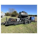 PAVING & SEALING TRAILER W/PAVING TANK