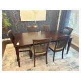 DINING TABLE & 6 CHAIRS