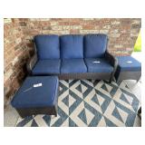 OUTDOOR COUCH & 2 OTTOMANS