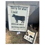VINTAGE FARM WALL DECOR