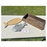 FISH TRAYS - WOODEN BOX