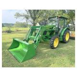 2018 JOHN DEERE 5055E CAB TRACTOR