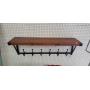 Rustic Coat Rack & Shelf (39 x 10in)