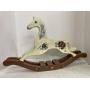 Vintage Wooden Rocking Horse - approx. 2 ft. long