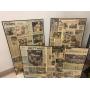 Framed Green Bay Packers Newspaper Memorabilia