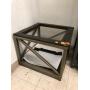 Side Table - Warped on Top - Glass is in Foam