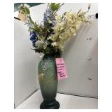 1945 Roseville Pitcher Green Freesia Blossom
