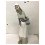 Lladro shepherdess with dog