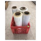 Crate of Plastic Packing  Wrap