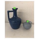 2cnt Blue Pottery Vases
