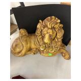 Freeman McFarlin Lg Golden Yellow Lion Statue