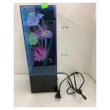 Vntg Fiber Optic Flower Lamp and Music Box (did