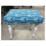 Padded stool, 18 t x 20.5 l x 13.5 w inches