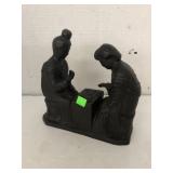Cast Iron Chess Game Statue