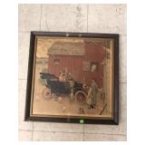 Norman Rockwell  Framed Picture Approx 21x21