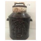 Vntg McCoy pottery cookie jar brown Drip 1976