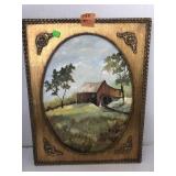 VTG Framed Oil Painting Approx 15x19