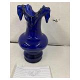 Vintage Cobalt Blue Vase - 1950s