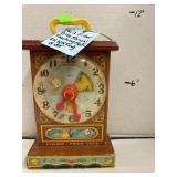 1962 Fisher Price Musical Teaching Clock - Works