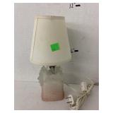 Vntg lamp, Scottie Dogs in Basket Glass