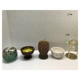 5 Misc, McMaster brown and lime Dish