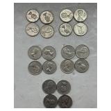 20 cnt - Canadian Nickels