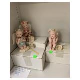 3 Hamilton Angel Figurines