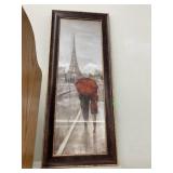 Framed Paris Print Approx 40 x 18