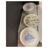 8 Plates, Victorian bouquet, Pennsylvania