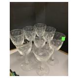 Crystal Etched Glasses