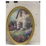 Framed Garden Scene Print