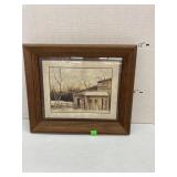 Framed Barn Print
