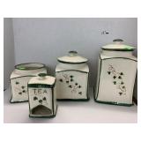 Vntg Canister Set