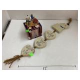 Enesco Dog Figurine and Wall Hanging
