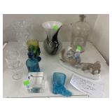 Group Lot Vintage w/ Kids Sledding Figurine and