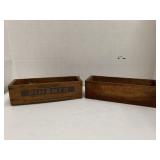 2cnt Small Wooden Boxes