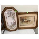 Framed Robin and Hummingbird Prints