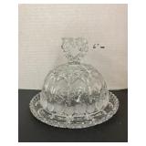 Bleikristall Cheese/Butter Dish W. Germany