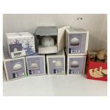 7 Lladro Ornaments w/ Boxes, 1 Vntg Merry Bear