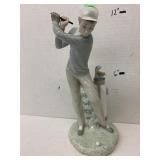 Lladro golfer missing golf club
